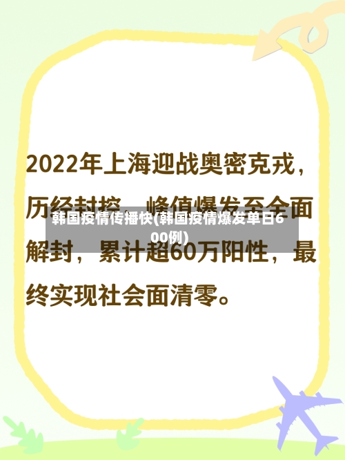 韩国疫情传播快(韩国疫情爆发单日600例)-第2张图片
