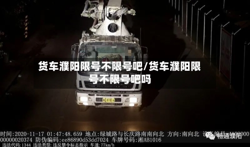 货车濮阳限号不限号吧/货车濮阳限号不限号吧吗-第2张图片