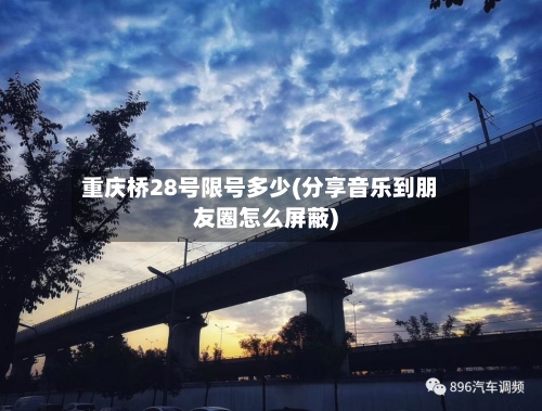 重庆桥28号限号多少(分享音乐到朋友圈怎么屏蔽)-第3张图片