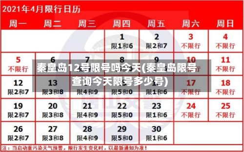 秦皇岛12号限号吗今天(秦皇岛限号查询今天限号多少号)