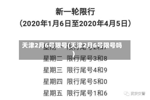 天津2月6号限号(天津2月6号限号吗)