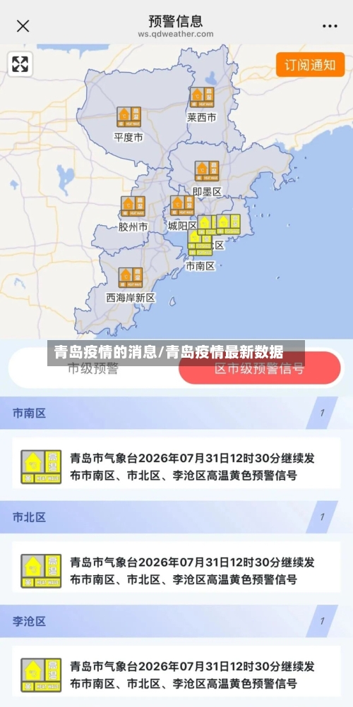 青岛疫情的消息/青岛疫情最新数据