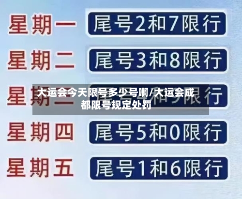 大运会今天限号多少号啊/大运会成都限号规定处罚-第2张图片