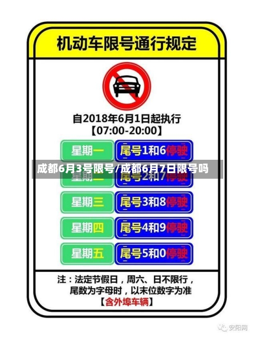 成都6月3号限号/成都6月7日限号吗