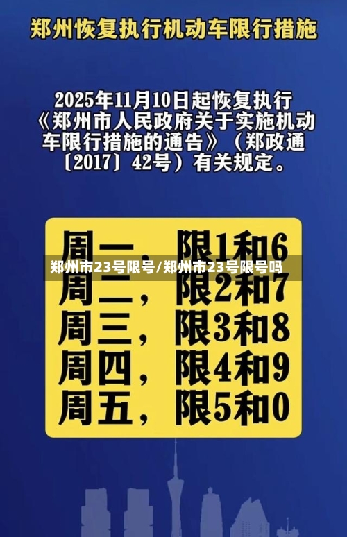 郑州市23号限号/郑州市23号限号吗