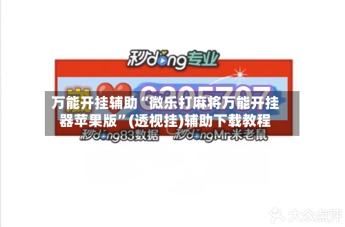 万能开挂辅助“微乐打麻将万能开挂器苹果版	”(透视挂)辅助下载教程-第2张图片