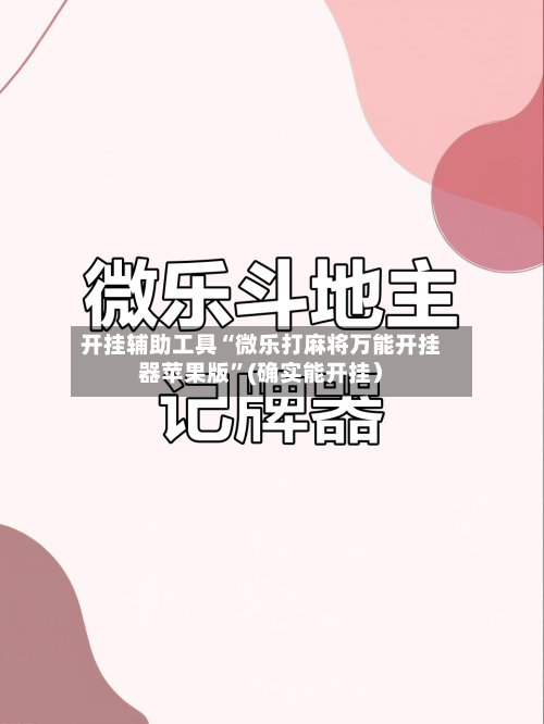 开挂辅助工具“微乐打麻将万能开挂器苹果版”(确实能开挂）-第2张图片