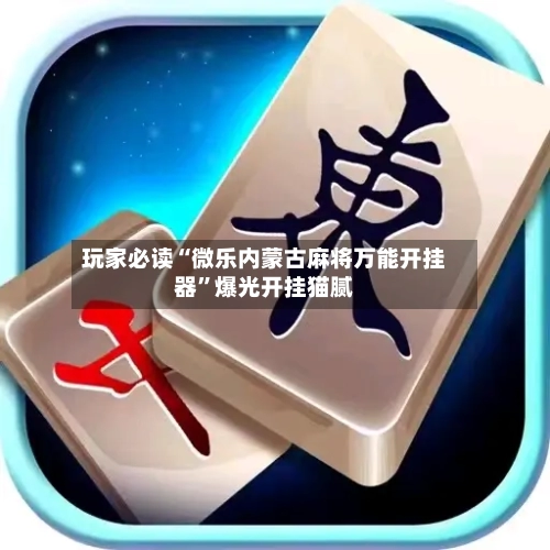 玩家必读“微乐内蒙古麻将万能开挂器”爆光开挂猫腻-第1张图片