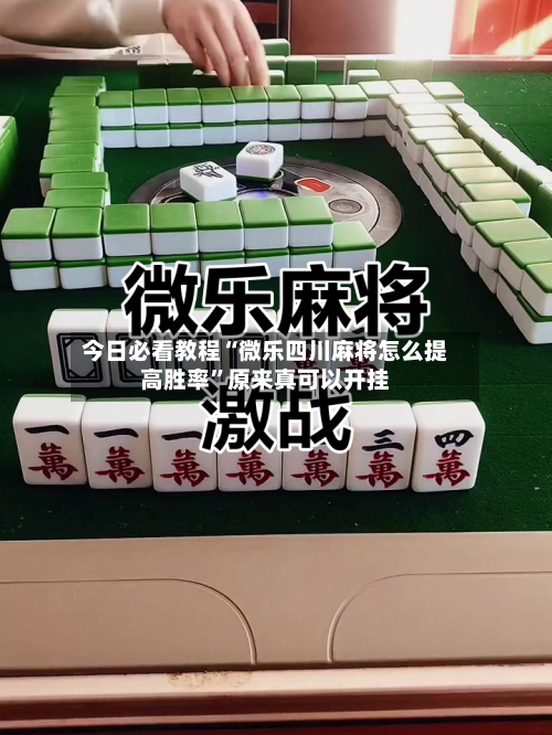 今日必看教程“微乐四川麻将怎么提高胜率”原来真可以开挂-第2张图片
