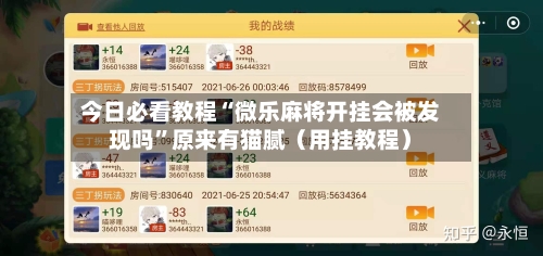 今日必看教程“微乐麻将开挂会被发现吗”原来有猫腻（用挂教程）-第2张图片
