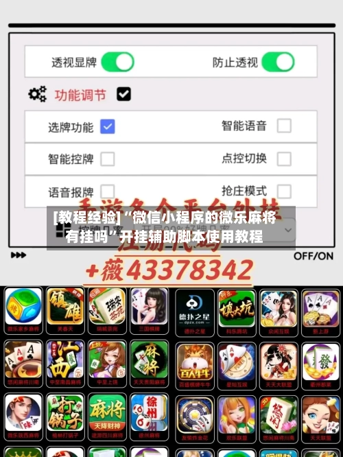 [教程经验]“微信小程序的微乐麻将有挂吗”开挂辅助脚本使用教程-第2张图片