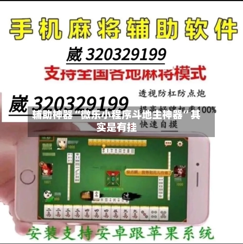 辅助神器“微乐小程序斗地主神器	”其实是有挂-第2张图片