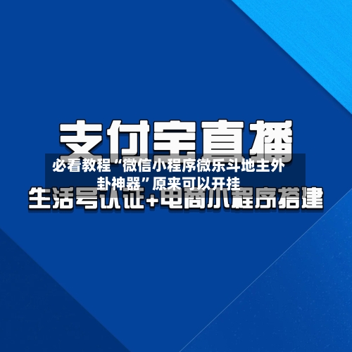 必看教程“微信小程序微乐斗地主外卦神器”原来可以开挂-第3张图片