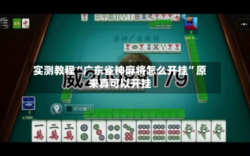 实测教程“广东雀神麻将怎么开挂”原来真可以开挂-第2张图片