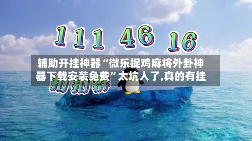 辅助开挂神器“微乐捉鸡麻将外卦神器下载安装免费	”太坑人了,真的有挂-第2张图片