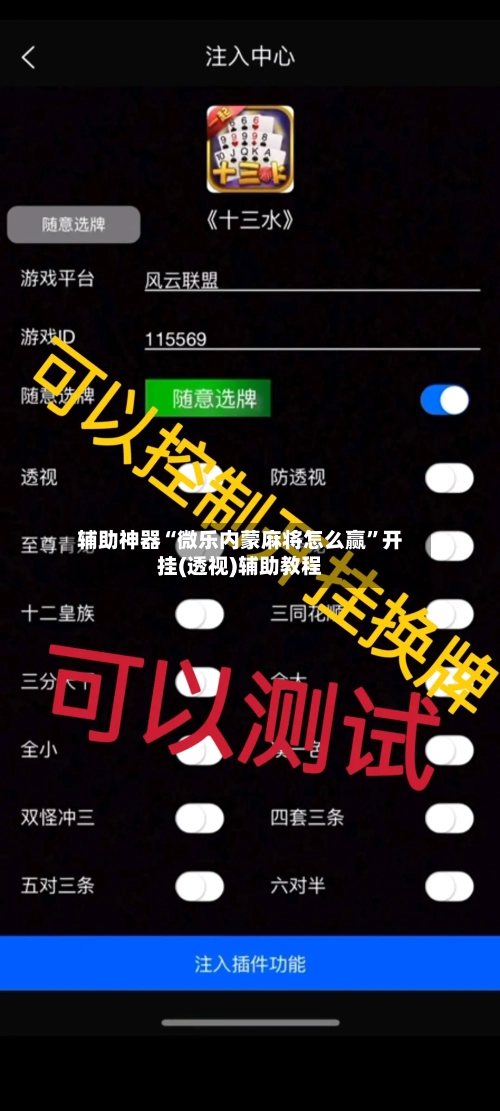 辅助神器“微乐内蒙麻将怎么赢”开挂(透视)辅助教程-第3张图片
