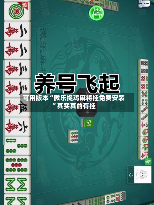 可用版本“微乐捉鸡麻将挂免费安装	”其实真的有挂-第2张图片