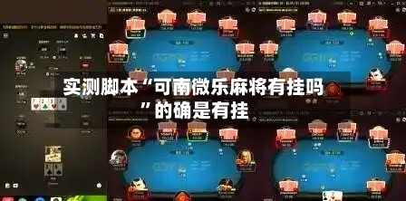 实测脚本“可南微乐麻将有挂吗	”的确是有挂-第2张图片
