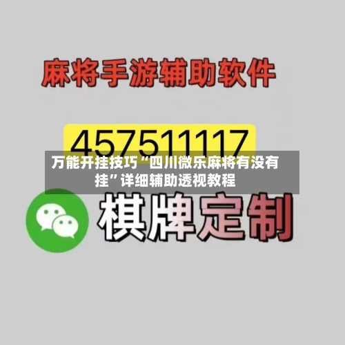 万能开挂技巧“四川微乐麻将有没有挂”详细辅助透视教程-第2张图片