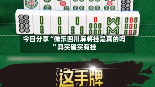 今日分享“微乐四川麻将挂是真的吗”其实确实有挂-第2张图片