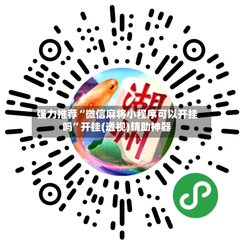 强力推荐“微信麻将小程序可以开挂吗”开挂(透视)辅助神器