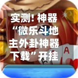 实测! 神器“微乐斗地主外卦神器下载”开挂 ( 透视 ) 辅助神器-第3张图片