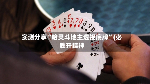 实测分享“哈灵斗地主透视底牌”(必胜开挂神-第2张图片