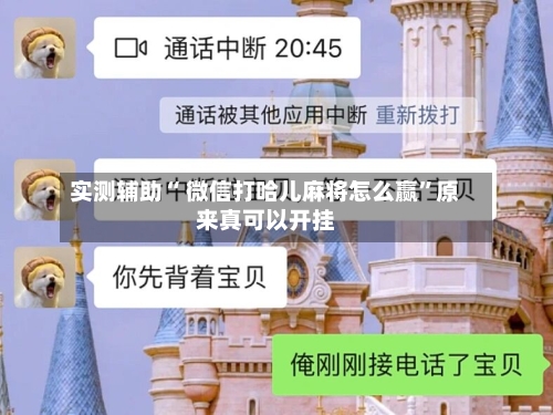 实测辅助“ 微信打哈儿麻将怎么赢”原来真可以开挂