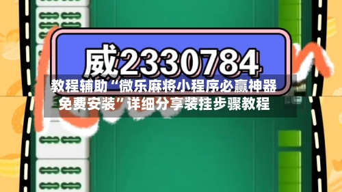教程辅助“微乐麻将小程序必赢神器免费安装	”详细分享装挂步骤教程-第2张图片