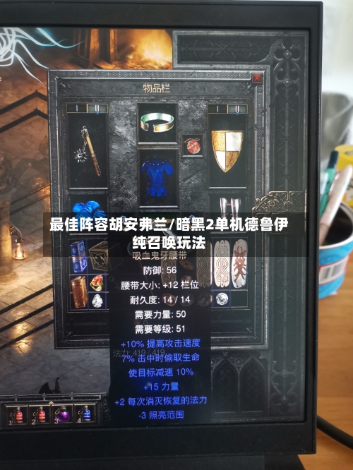 最佳阵容胡安弗兰/暗黑2单机德鲁伊纯召唤玩法