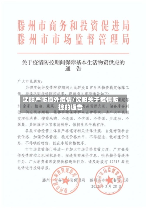 沈阳严防境外疫情/沈阳关于疫情防控的通告-第2张图片