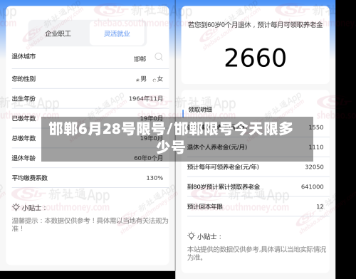 邯郸6月28号限号/邯郸限号今天限多少号