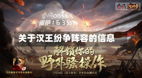关于汉王纷争阵容的信息