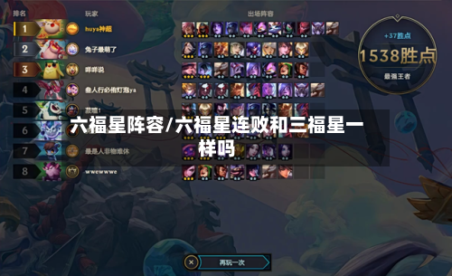 六福星阵容/六福星连败和三福星一样吗