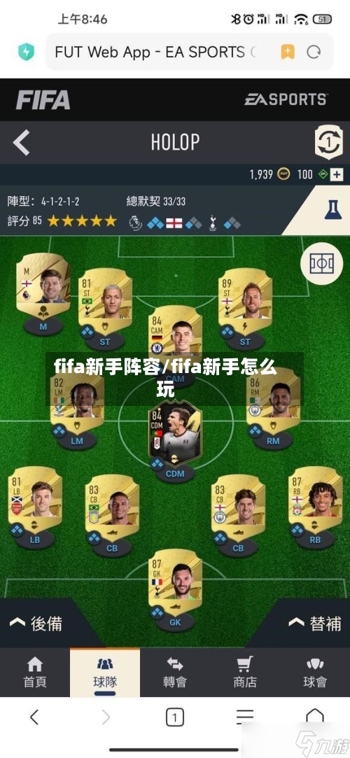 fifa新手阵容/fifa新手怎么玩-第2张图片