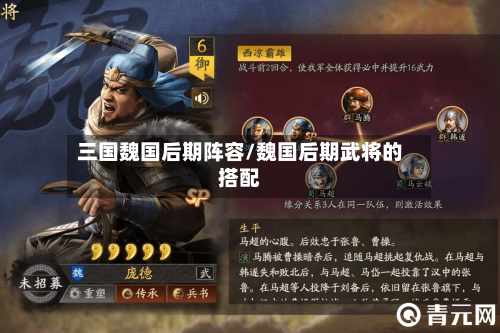 三国魏国后期阵容/魏国后期武将的搭配-第3张图片