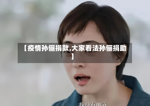 【疫情孙俪捐款,大家看法孙俪捐助】