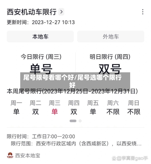 尾号限号看哪个好/尾号选哪个限行好