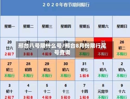 邢台八号限什么号/邢台8月份限行尾号查询
