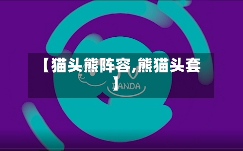 【猫头熊阵容,熊猫头套】-第2张图片
