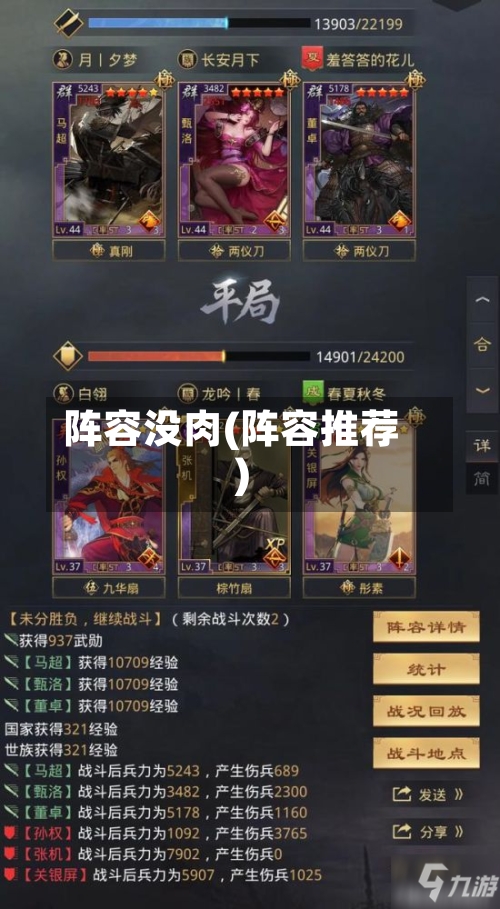 阵容没肉(阵容推荐)