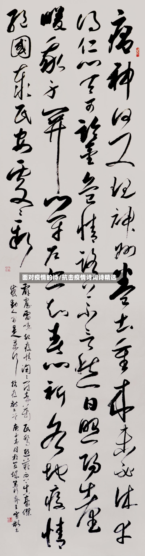 面对疫情的诗/抗击疫情诗词诗精选