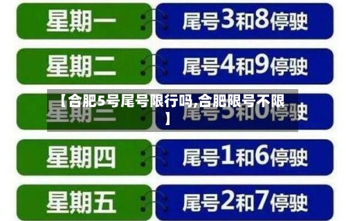 【合肥5号尾号限行吗,合肥限号不限】