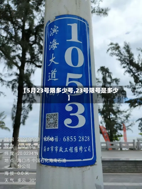 【5月23号限多少号,23号限号是多少】