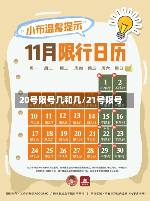 20号限号几和几/21号限号-第2张图片
