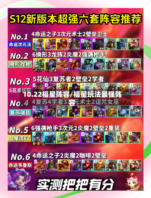 10.22福星阵容/福星玩法最强阵容-第2张图片
