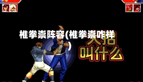 椎拳崇阵容(椎拳崇咋样)