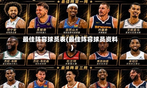 最佳阵容球员表(最佳阵容球员资料)-第2张图片