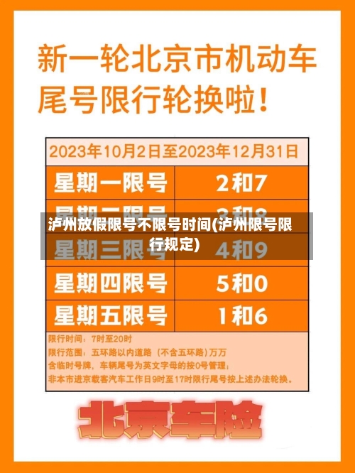泸州放假限号不限号时间(泸州限号限行规定)-第3张图片