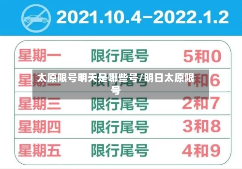 太原限号明天是哪些号/明日太原限号-第2张图片
